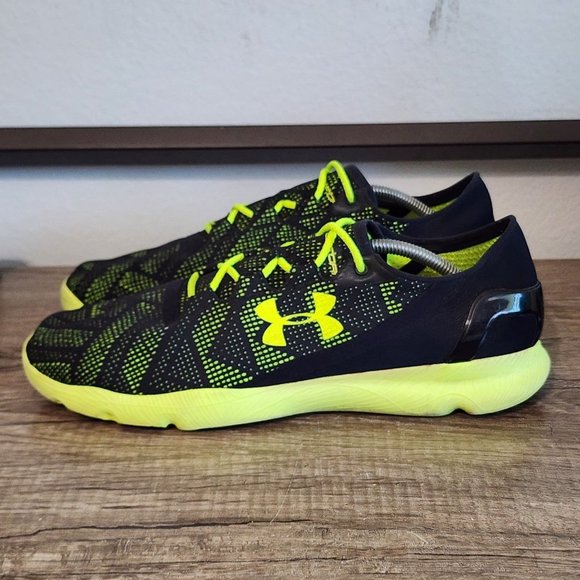 Under Armour Other - Under Armour Speedform Apollo Vent Men's Running Shoes Size 13 Black/Fluorescent